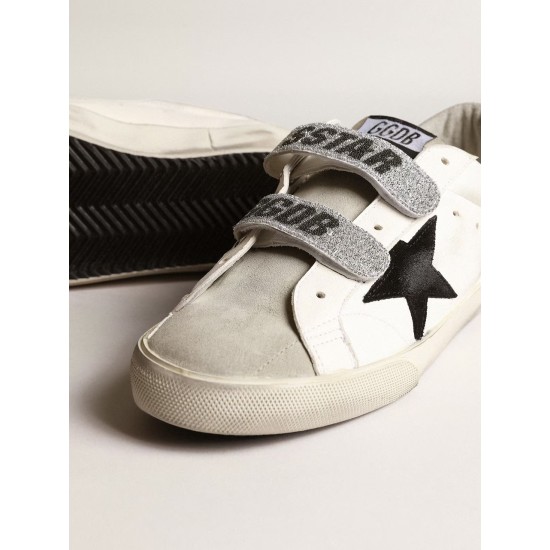 Old School with suede star and Swarovski crystal straps Old School with suede star and Swarovski crystal straps