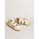 Old School in nappa leather with pink leather star and beige shearling lining Old School in nappa leather with pink leather star and beige shearling lining