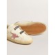 Old School in nappa leather with pink leather star and beige shearling lining Old School in nappa leather with pink leather star and beige shearling lining