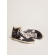 Women's Francy with black leather upper and white star Women's Francy with black leather upper and white star