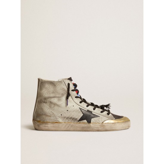 Women's Francy Penstar LAB with floral print and black star Women's Francy Penstar LAB with floral print and black star
