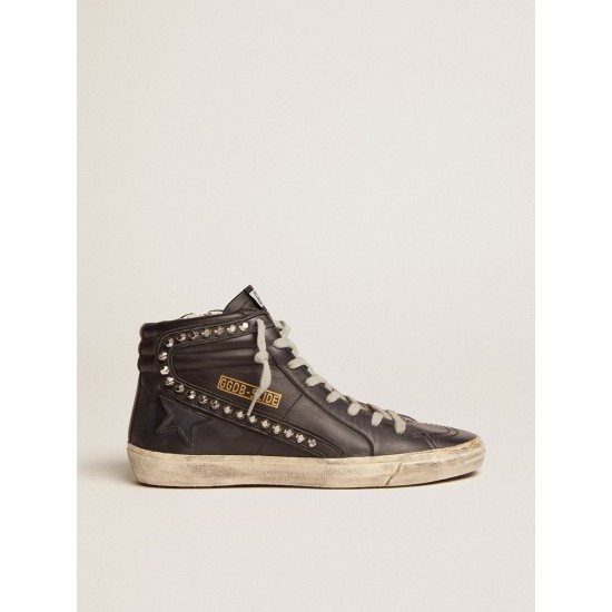 Slide black with studs Slide black with studs