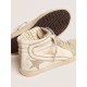 Women's Slide with ice-gray suede star and white flash Women's Slide with ice-gray suede star and white flash