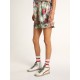 Women's Slide with star in white suede and leather flash Women's Slide with star in white suede and leather flash