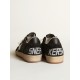 Women's Ball Star in black suede with white leather star Women's Ball Star in black suede with white leather star