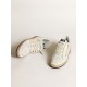 Ball Star LTD in white nappa with a salmon-pink nappa star Ball Star LTD in white nappa with a salmon-pink nappa star