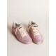 Women’s Ball Star LAB in pink laminated leather with studs Women’s Ball Star LAB in pink laminated leather with studs