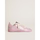 Women’s Ball Star LAB in pink laminated leather with studs Women’s Ball Star LAB in pink laminated leather with studs