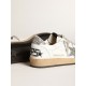 Women's Ball Star in nappa with white star and glitter heel tab Women's Ball Star in nappa with white star and glitter heel tab