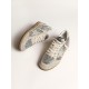 Ball Star in silver glitter with ice-gray suede inserts Ball Star in silver glitter with ice-gray suede inserts