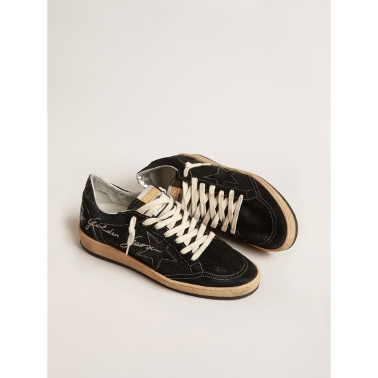 Ball Star in black mesh with black suede star Ball Star in black mesh with black suede star