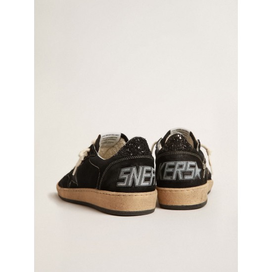 Ball Star in black mesh with black suede star Ball Star in black mesh with black suede star