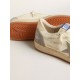 Ball Star in nappa leather with gray suede star and beige heel tab Ball Star in nappa leather with gray suede star and beige heel tab
