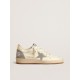 Ball Star in nappa leather with gray suede star and beige heel tab Ball Star in nappa leather with gray suede star and beige heel tab