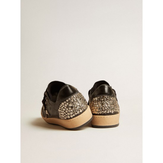 Women’s Ball Star LAB in black nappa with studded black leather star Women’s Ball Star LAB in black nappa with studded black leather star