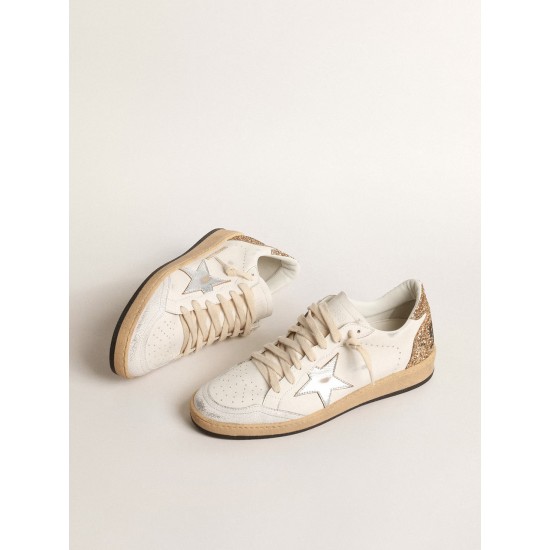 Ball Star with metallic leather star and glitter heel tab Ball Star with metallic leather star and glitter heel tab