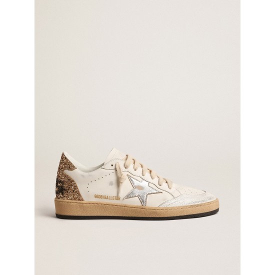 Ball Star with metallic leather star and glitter heel tab Ball Star with metallic leather star and glitter heel tab