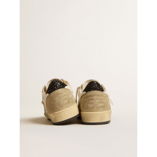 Ball Star in nappa and suede with black glitter star and heel tab Ball Star in nappa and suede with black glitter star and heel tab
