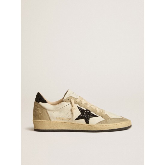 Ball Star in nappa and suede with black glitter star and heel tab Ball Star in nappa and suede with black glitter star and heel tab