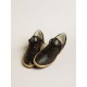 Ball Star in black nappa leather with black glitter star and suede heel tab Ball Star in black nappa leather with black glitter star and suede heel tab
