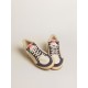 Ball Star LTD in nappa leather and suede with cream star and silver heel tab Ball Star LTD in nappa leather and suede with cream star and silver heel tab