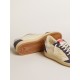 Ball Star LTD in nappa leather and suede with cream star and silver heel tab Ball Star LTD in nappa leather and suede with cream star and silver heel tab