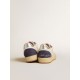 Ball Star LTD in nappa leather and suede with cream star and silver heel tab Ball Star LTD in nappa leather and suede with cream star and silver heel tab
