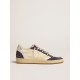 Ball Star LTD in nappa leather and suede with cream star and silver heel tab Ball Star LTD in nappa leather and suede with cream star and silver heel tab