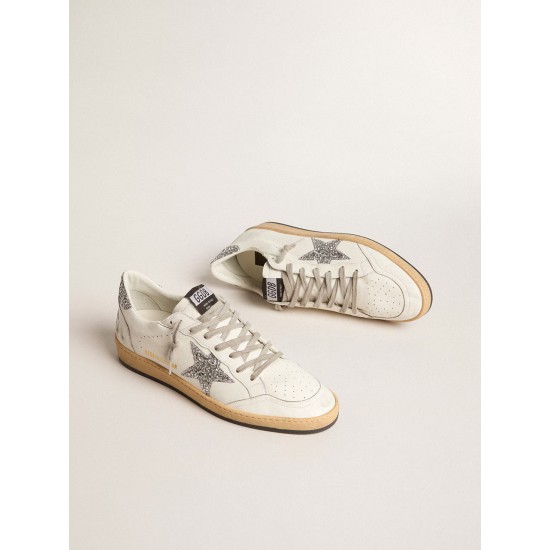 Women’s Ball Star Wishes in nappa leather with white star and glitter heel tab Women’s Ball Star Wishes in nappa leather with white star and glitter heel tab