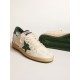 Women's Ball Star Wishes in white nappa leather with green leather star and heel tab Women's Ball Star Wishes in white nappa leather with green leather star and heel tab
