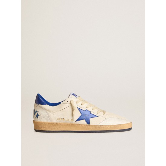 Women’s Ball Star Wishes in white nappa leather with bright blue star and heel tab Women’s Ball Star Wishes in white nappa leather with bright blue star and heel tab