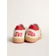 Women’s Ball Star Wishes in white leather with a red star and heel tab Women’s Ball Star Wishes in white leather with a red star and heel tab