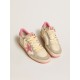 Women's Ball Star LTD in nappa with pink suede star and dove-gray inserts Women's Ball Star LTD in nappa with pink suede star and dove-gray inserts