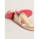 Women's Ball Star LTD in nappa with pink suede star and dove-gray inserts Women's Ball Star LTD in nappa with pink suede star and dove-gray inserts