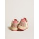 Women's Ball Star LTD in nappa with pink suede star and dove-gray inserts Women's Ball Star LTD in nappa with pink suede star and dove-gray inserts
