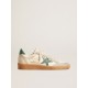 Ball Star LTD in nappa with green crocodile-print leather star Ball Star LTD in nappa with green crocodile-print leather star