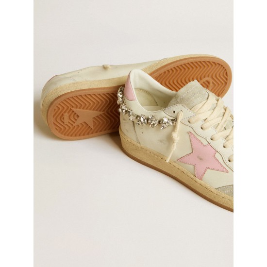 Women's Ball Star LTD with pink leather star and crystal decoration Women's Ball Star LTD with pink leather star and crystal decoration