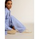Ball Star LTD in baby blue nappa with white star Ball Star LTD in baby blue nappa with white star