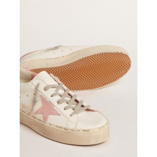 Hi Star with suede star and old rose leather heel tab Hi Star with suede star and old rose leather heel tab