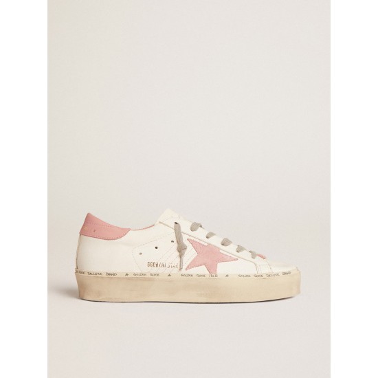Hi Star with suede star and old rose leather heel tab Hi Star with suede star and old rose leather heel tab