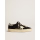 Women’s Hi Star in black leather with silver glitter heel tab Women’s Hi Star in black leather with silver glitter heel tab