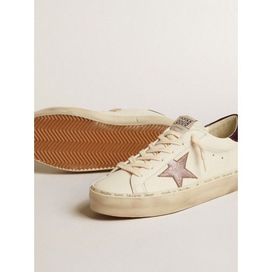 Women's Hi Star LTD in nappa with glitter star and lizard-print heel tab Women's Hi Star LTD in nappa with glitter star and lizard-print heel tab