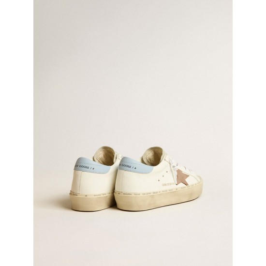 Hi Star LTD with pink suede star and light blue leather heel tab Hi Star LTD with pink suede star and light blue leather heel tab