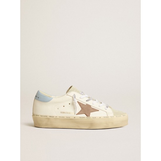 Hi Star LTD with pink suede star and light blue leather heel tab Hi Star LTD with pink suede star and light blue leather heel tab