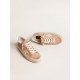 Women's Hi Star in pink suede with cream star and silver leather heel tab Women's Hi Star in pink suede with cream star and silver leather heel tab