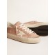 Women's Hi Star in pink suede with cream star and silver leather heel tab Women's Hi Star in pink suede with cream star and silver leather heel tab