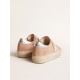 Women's Hi Star in pink suede with cream star and silver leather heel tab Women's Hi Star in pink suede with cream star and silver leather heel tab