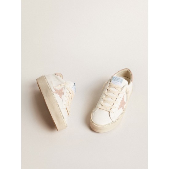 Hi Star LTD with old rose suede star and heel tab with pearls Hi Star LTD with old rose suede star and heel tab with pearls