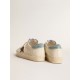 Women's Hi Star LTD with hazelnut glitter star and light blue suede heel tab Women's Hi Star LTD with hazelnut glitter star and light blue suede heel tab