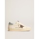 Women's Hi Star LTD with hazelnut glitter star and light blue suede heel tab Women's Hi Star LTD with hazelnut glitter star and light blue suede heel tab